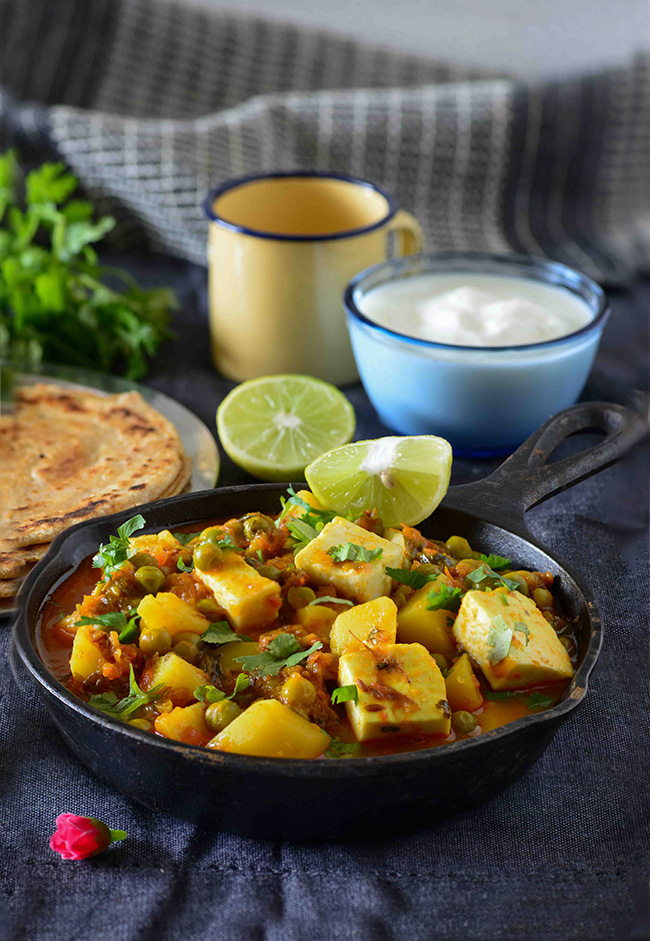 Aloo Matar Paneer Curry