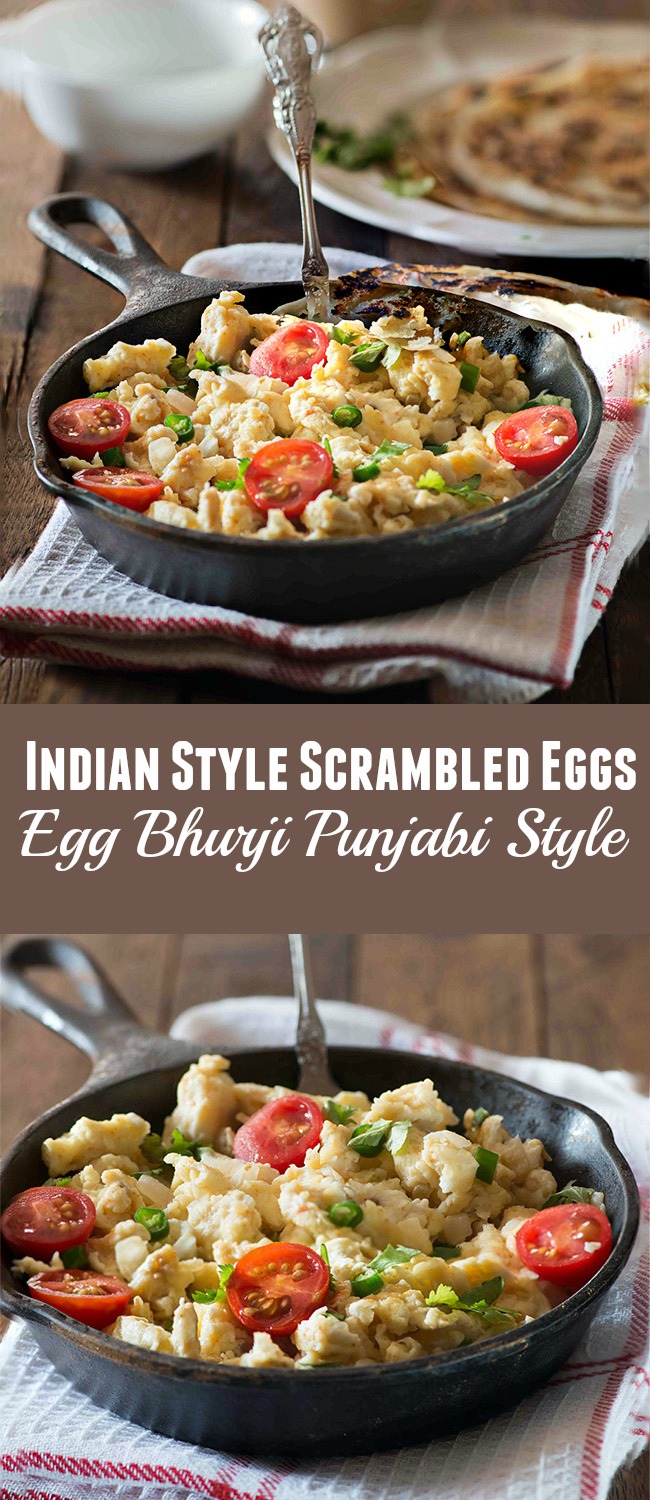 Spicy Indian Style Scrambled eggs Egg Bhurji 