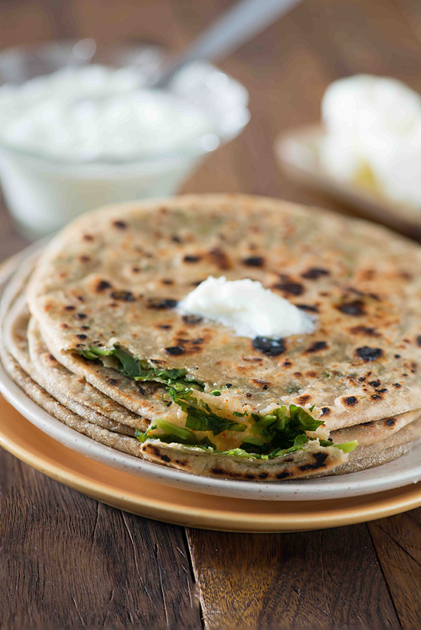 Methi paratha recipe: stuffed methi paratha a crispy paratha stuffed with flavourful fresh leaves of methi. You can serve it for breakfast with curd or with dal or sabzi for a delicious winter meal.