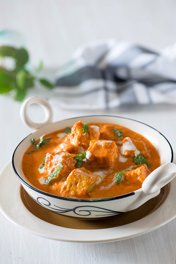 Paneer Tikka Masala is rich and flavourful Paneer dish. The recipe of this restaurant style Paneer tikka masala is inspired from popular British Curry Chicken Tikka Masala.