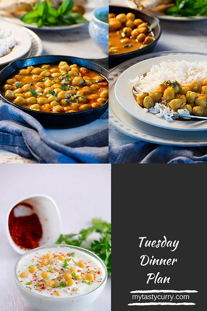 Indian Meal Plan with recipes for a week. Day wise weekly Indian Meal plan with recipes, grocery list and meal prep tips for everyday dinner under 30 minute.