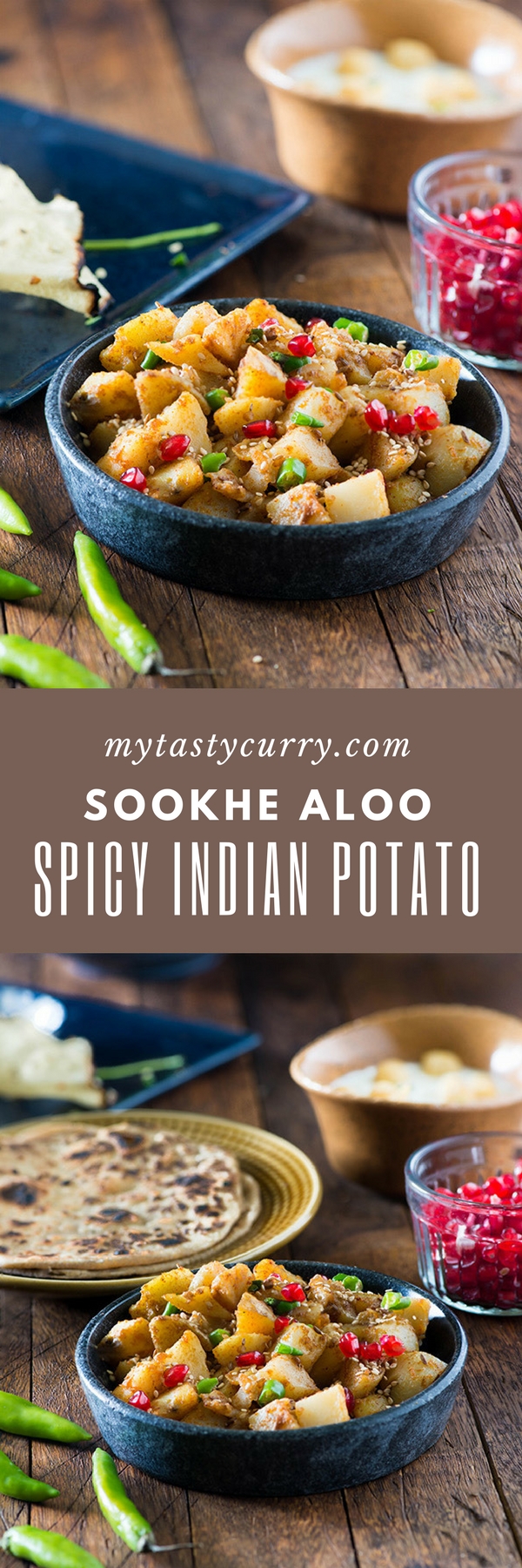 Vrat wale sookhe aloo is spicy falahari recipe that can be served during Navratri and other fasts. You can serve these falahari sookhe aloo as a sabzi or snack.