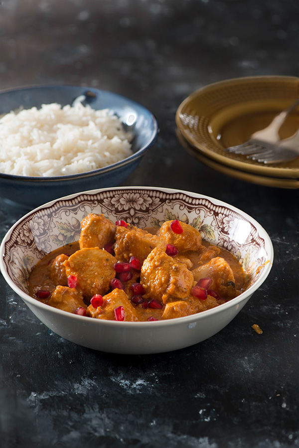 Persian chicken or fasenjan is classic Persian dish. Served with saffron rice or steamed basmati rice this is a perfect combination for Dinner or an indulgent Lunch.