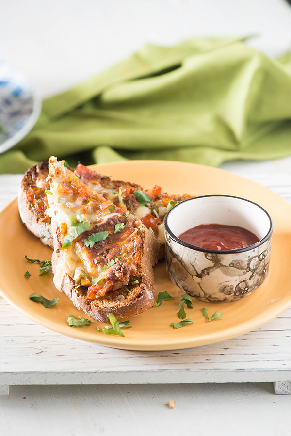 Let's talk cheesy with these incredibly delicious super tasty, spicy, melty tava masala grilled cheese toast. I can tell you this would be if you try it this may become one of your favorite way to make grilled cheese toast.