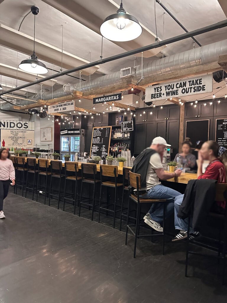 Chelsea Market NYC food hall interior in what to eat at Chelsea market newyork NYC