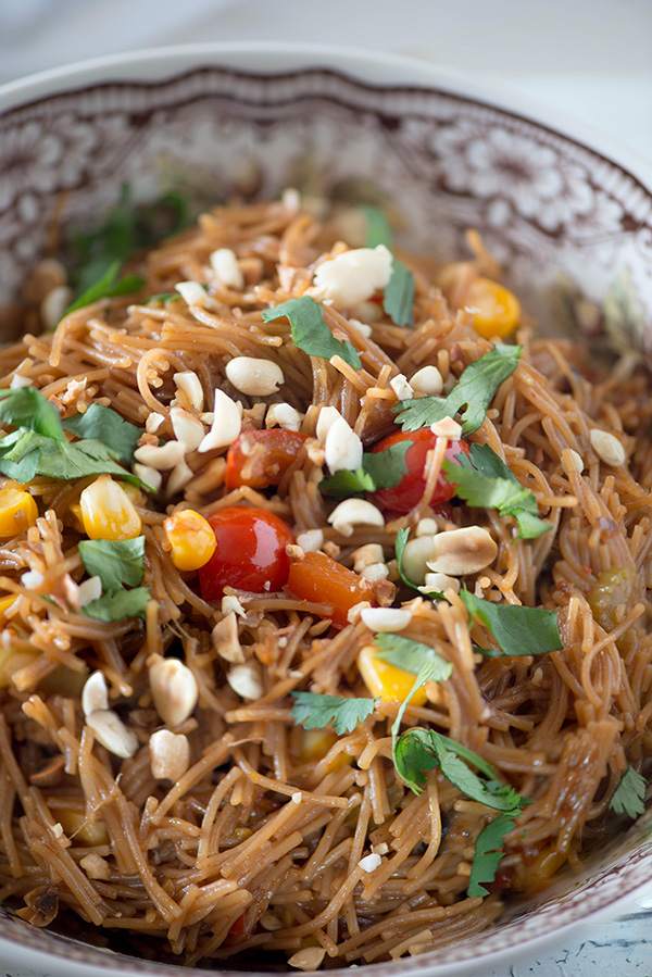 Asian Vermicelli noodle bowls for breakfast. It's a 20 Minutes Recipe of delicious breakfast which is healthy, vegetarian, vegan and very flavourful. It is Made with wheat vermicelli