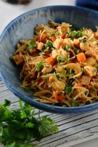 Vemicelli Veg Pulao, easy one pot vegetarian dinner