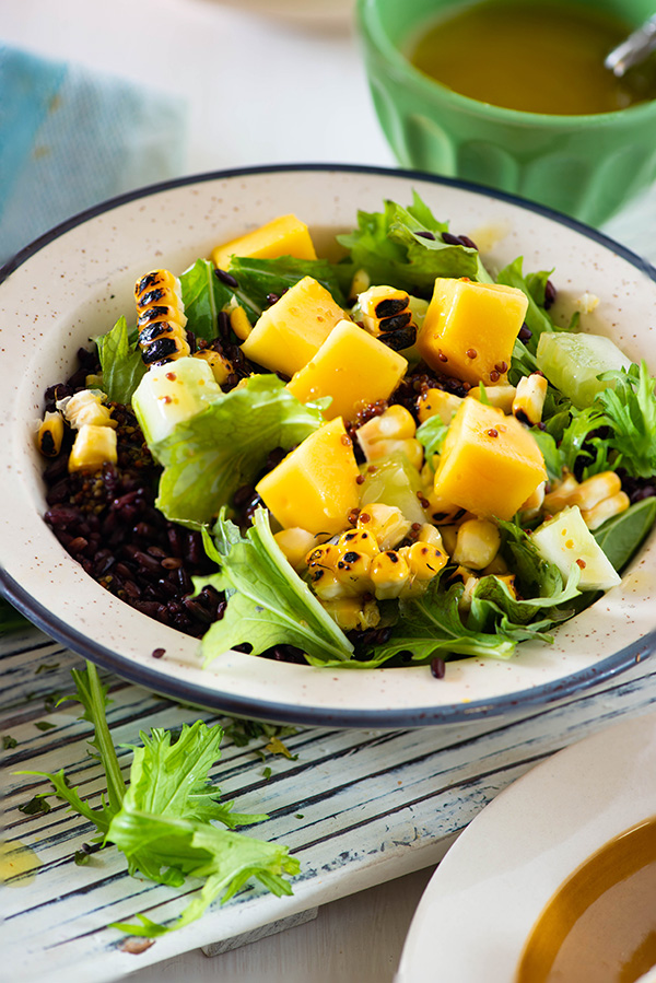 How to cook black rice - salad