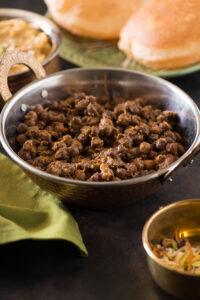 Dry Kala Chana Curry recipe for ashtami