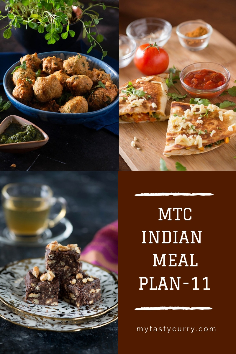 Weekly Indian Meal Plan - Breakfast Lunch And Dinner Plan - My Tasty Curry