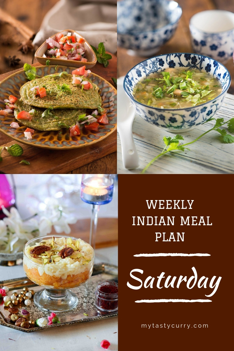 Full Weekly Indian Meal Plan - Breakfast, Lunch, Dinner - My Tasty Curry