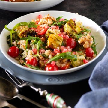 Grilled paneer quinoa salad recipe