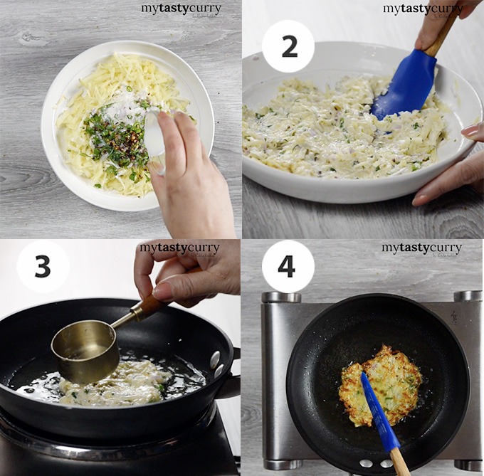 step by step potato pancake recipe method