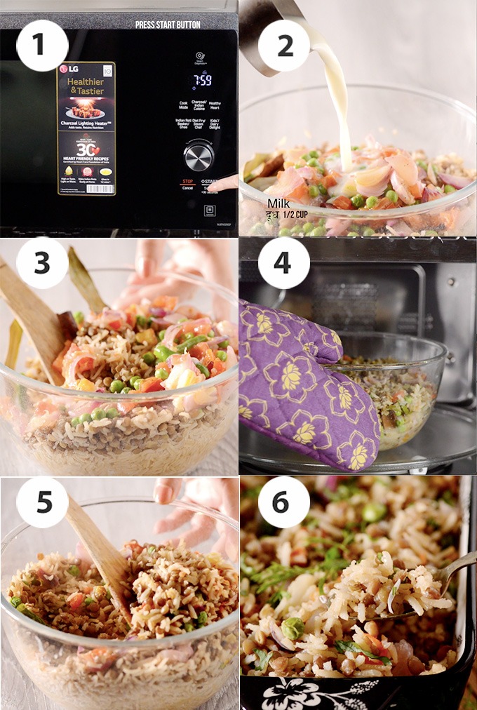 brown rice pulav recipe step 3