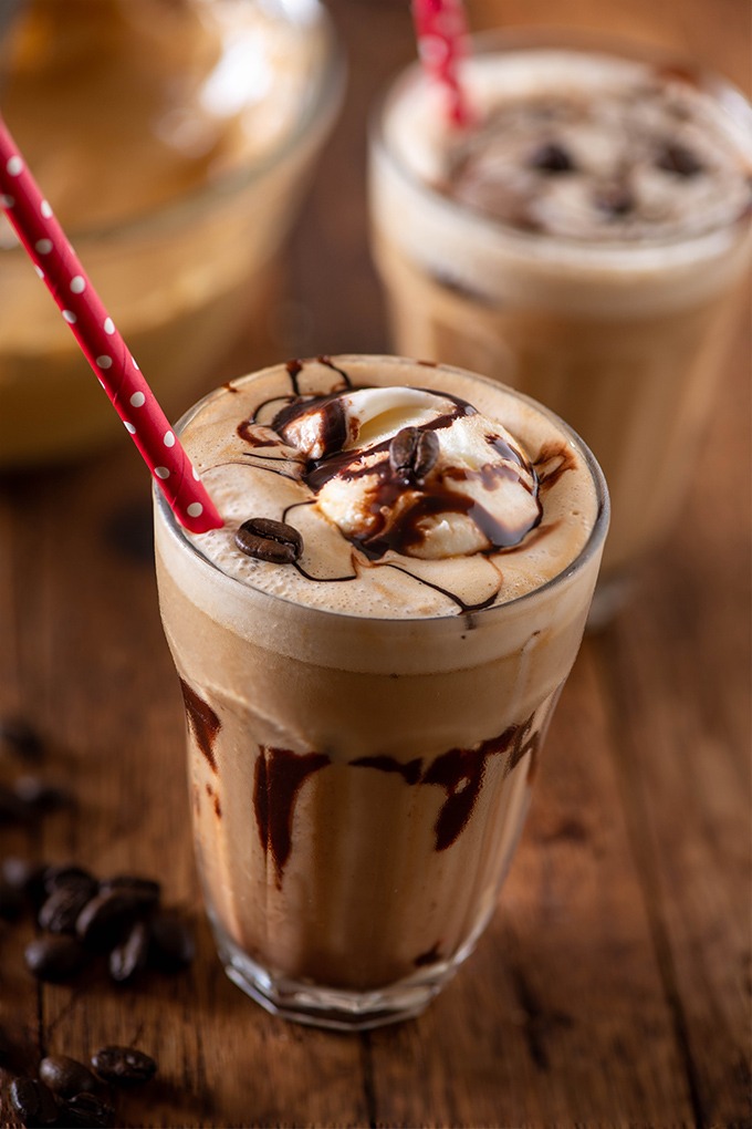 Cafe-style Cold Coffee with Ice Cream