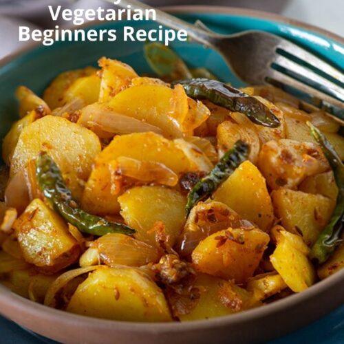 Punjabi Aloo Pyaz Sabzi - Aloo Pyaz bhujia