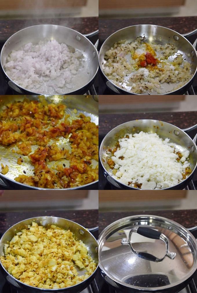 paneer bhurji recipe step by step