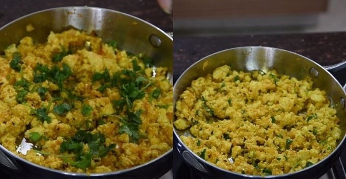 paneer bhurji recipe step by step pictures