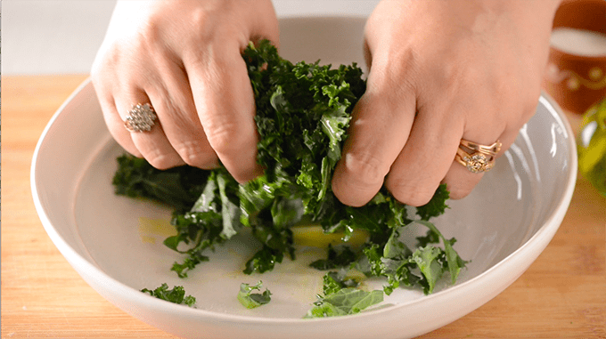 how to massage Kale 