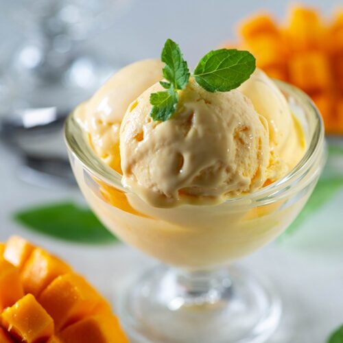 3 ingredient easy mango ice cream