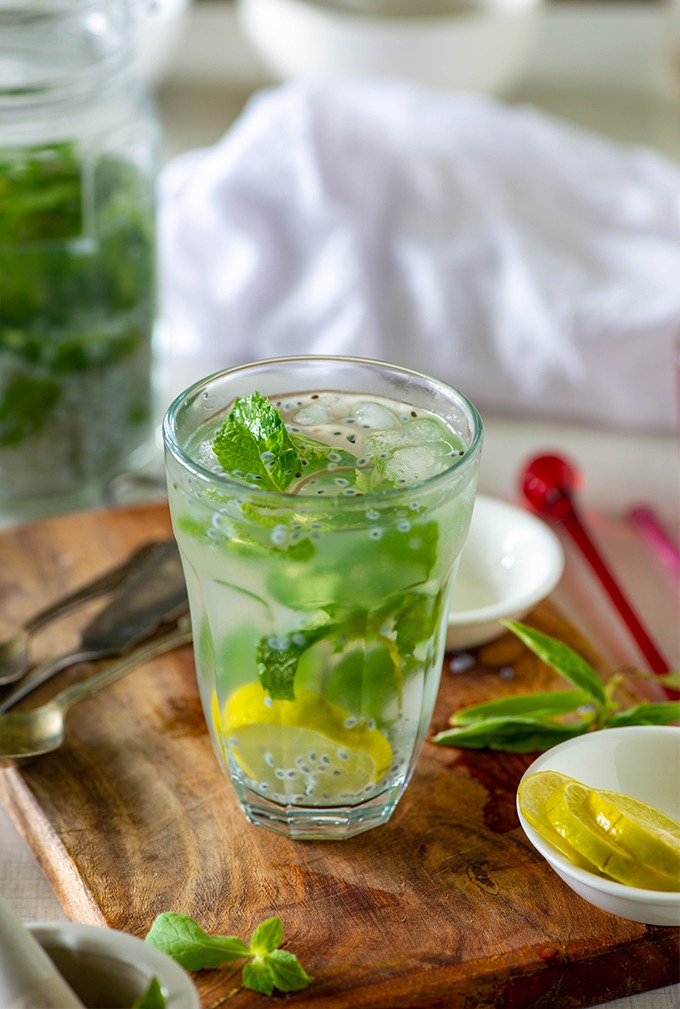 Basil seeds lemonade - Ayurvedic Summer Drink