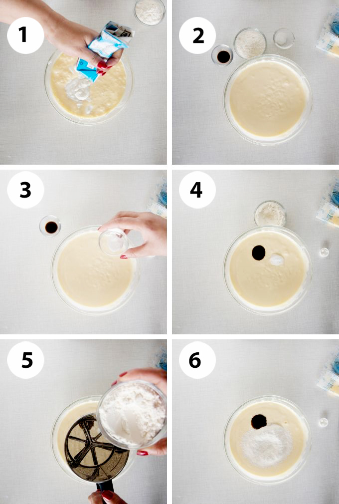 Step by step recipe Basque cheesecake