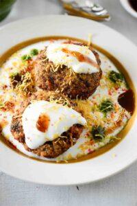 Red Lentil and Paneer Tikki Chaat