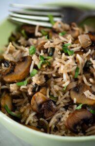 mushroom rice recipe