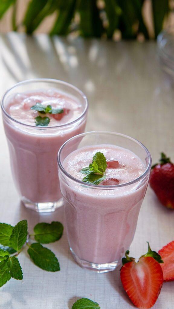 Strawberry Lessi Strawberry Lassi ( Video Recipe) - My Tasty Curry