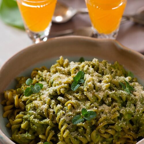 spinach pesto pasta
