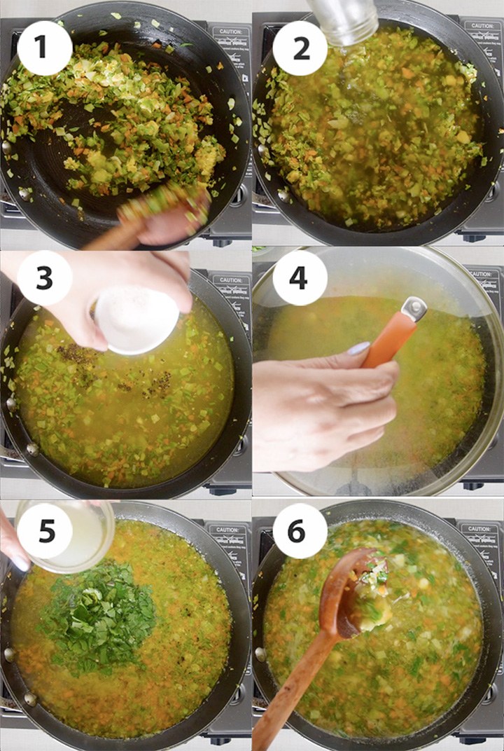 step by step recipe lemon coriander soup