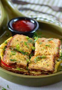 Breakfast egg sandwich Recipe