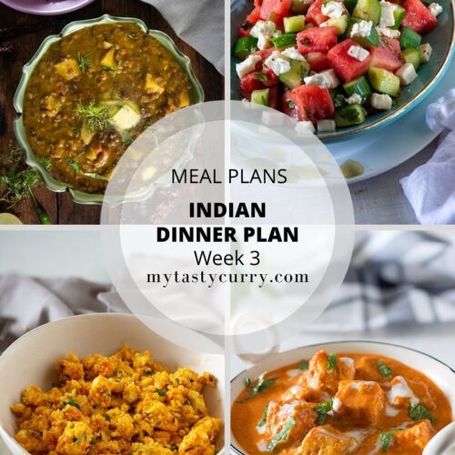 Weekly Indian Meal Plans for Week 3