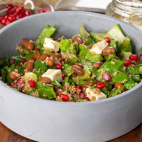 High Protein quinoa kidney beans salad