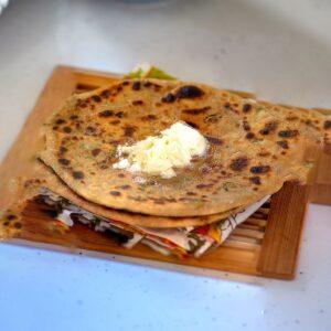 Stuffed Spinach Paratha Recipe
