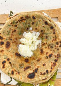 palak paratha recipe