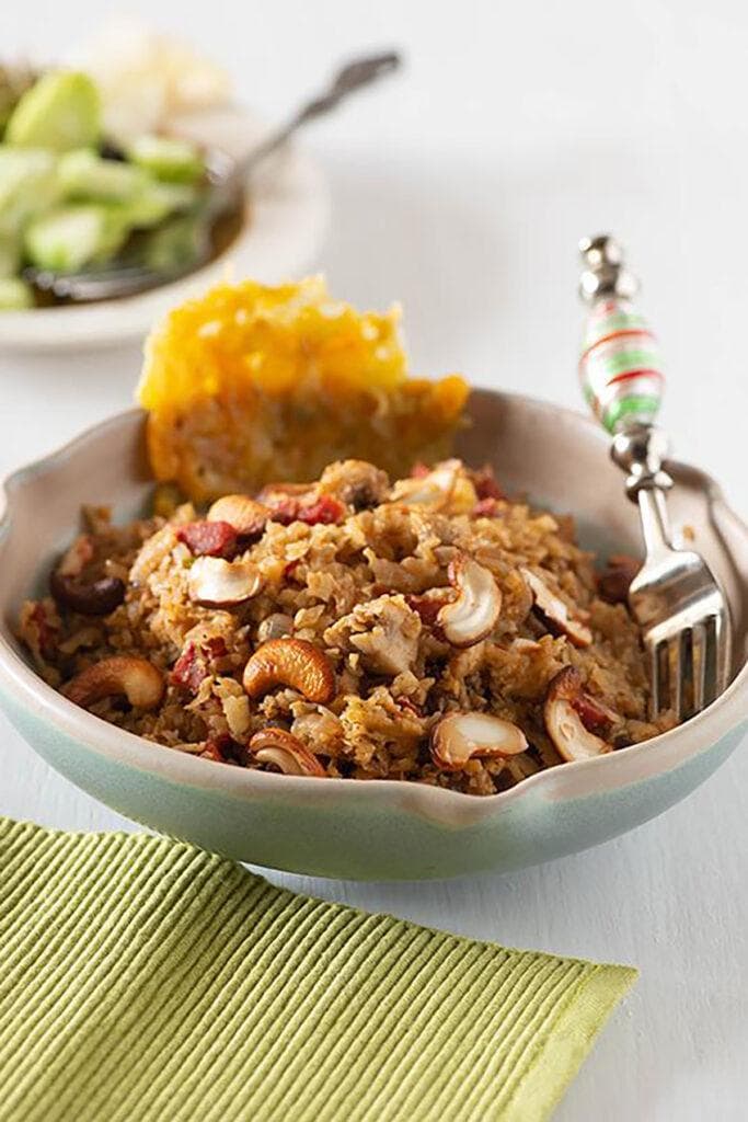 Low. carb meal plan cauliflower rice cooked