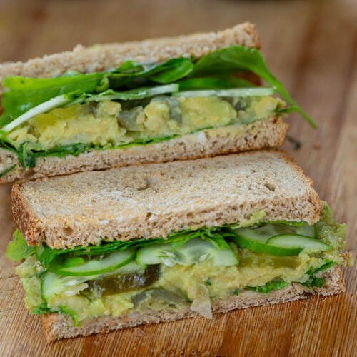 smashed chickpeas sandwich