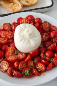 Marinated Tomato Burrata Salad Recipe