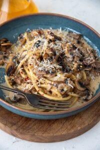 creamy mushroom pasta recipe