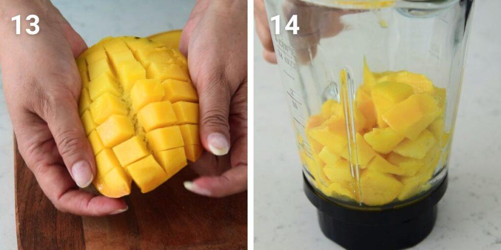 Step by step: Making mango puree