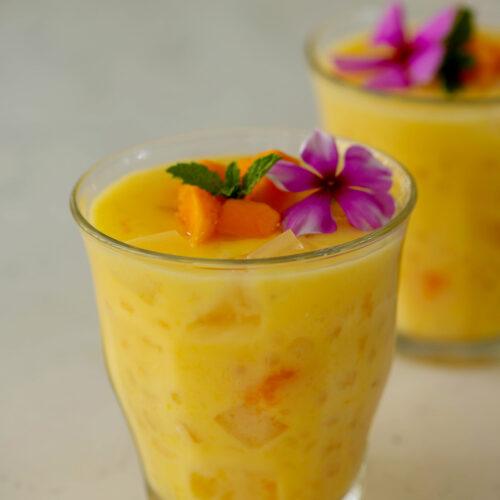 mango sago pudding recipe