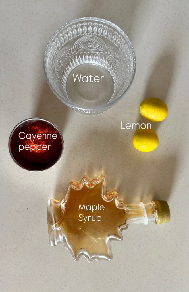 ingredients for master cleanse recipe lemonade diet drink
