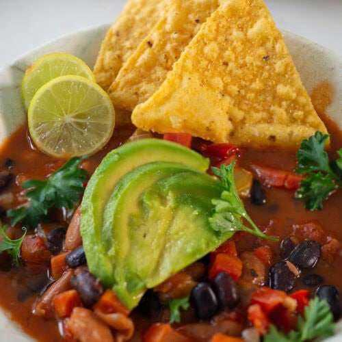 Instant Pot vegetarian chilli recipe