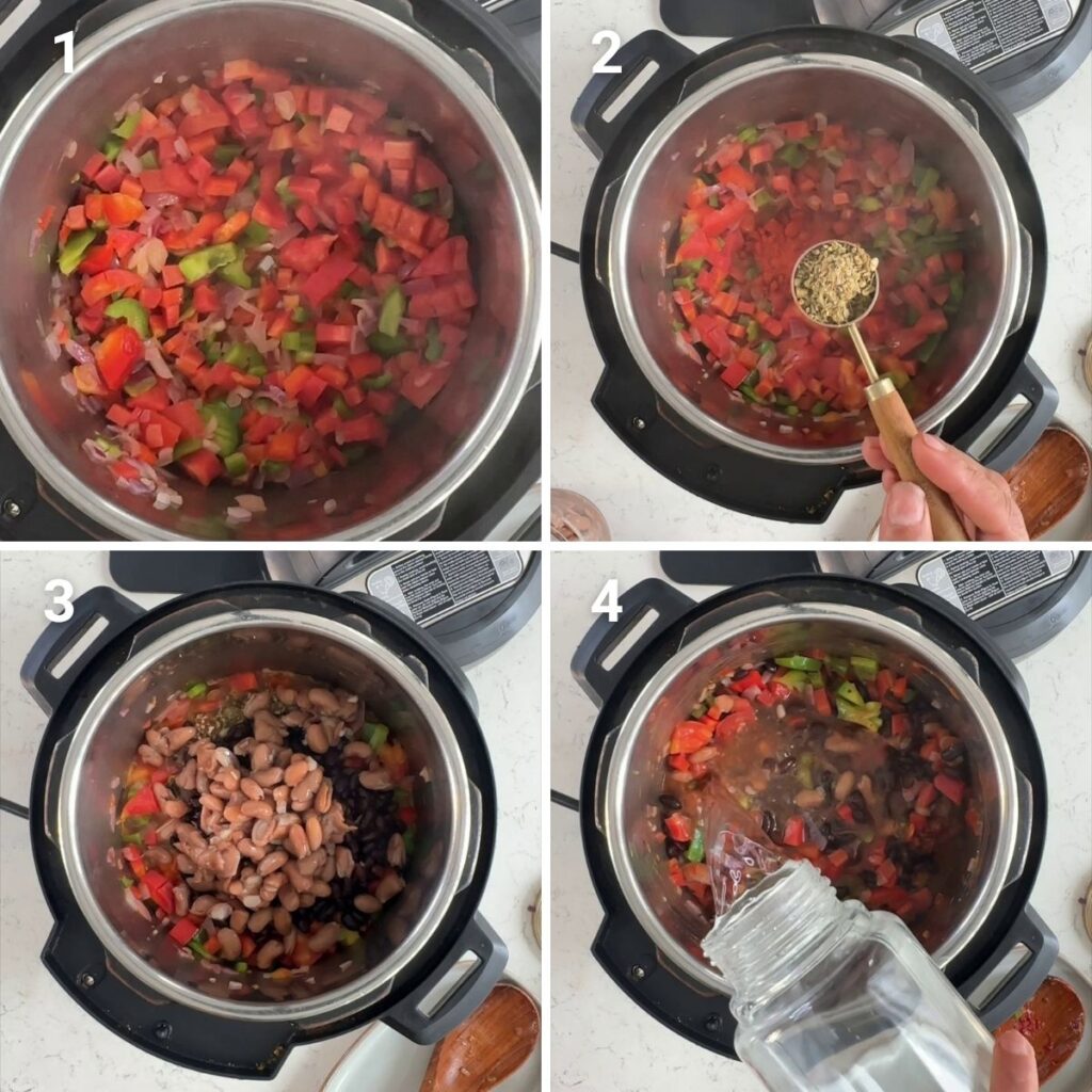 vegetarian chili recipe step by step photos
