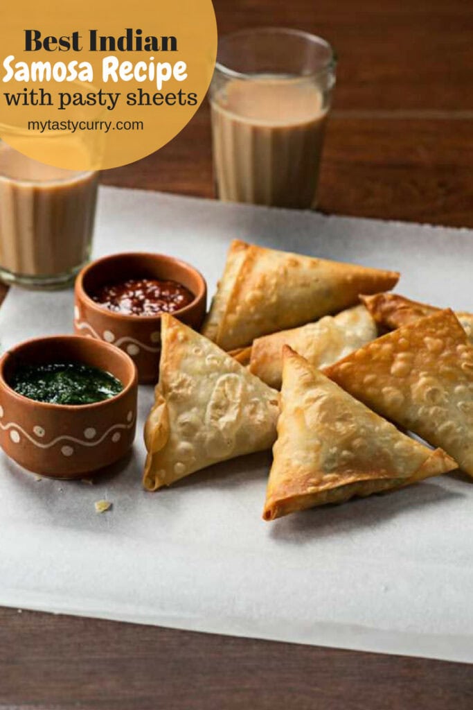 Punjabi samosa made with samosa patti pastry sheets